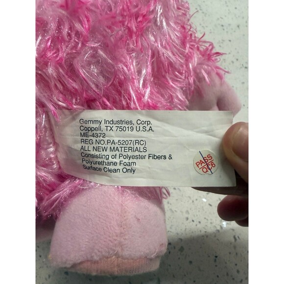 Gemmy PINK Funky Munky Animated Plush Raining Men Singing Dancing 10” RARE - Picture 10 of 11